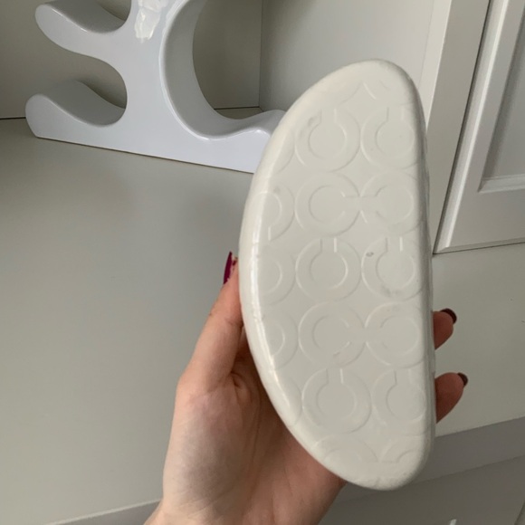 COACH Hardshell White Monogram CC Sunglasses Eyeglasses Protective Case - Picture 2 of 14